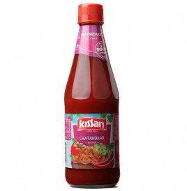 Kissan Chatakdaar Ketchup   Glass Bottle  500 grams